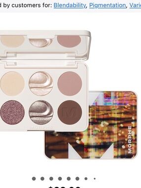 Morphe Neutral & Shimmer Eyeshadow Palette - rich glitch